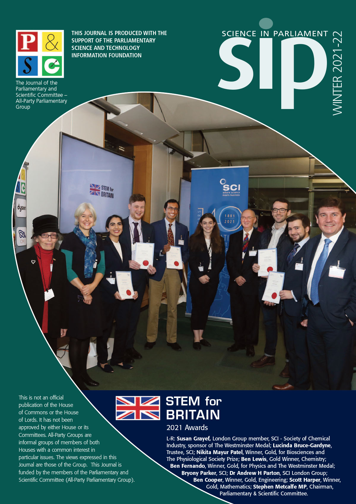 Science in Parliament Winter 2021